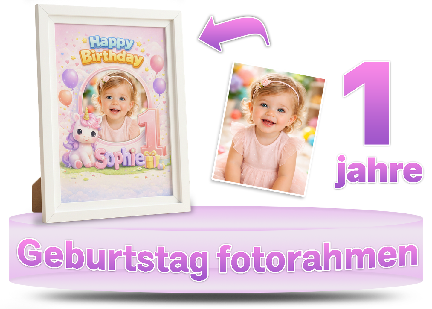 Geburtstag Fotorahmen