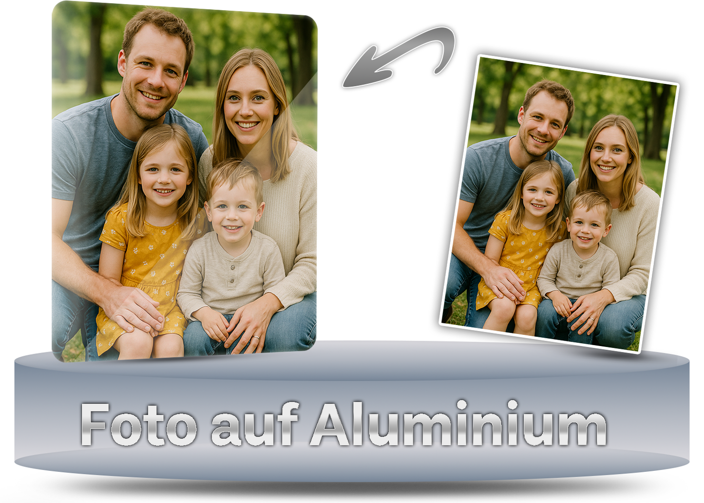 Foto auf Aluminium (20x25 cm)