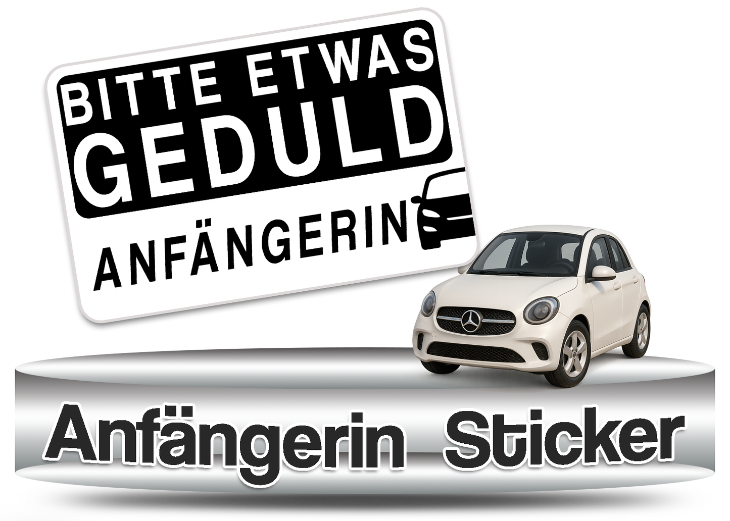 Anfängerin Autoaufkleber
