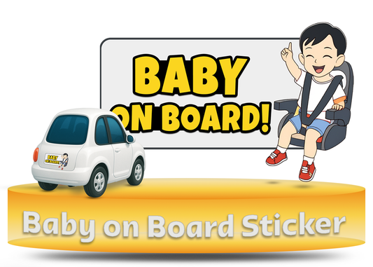 Baby on Board – Aufkleber (13 x 8 cm)