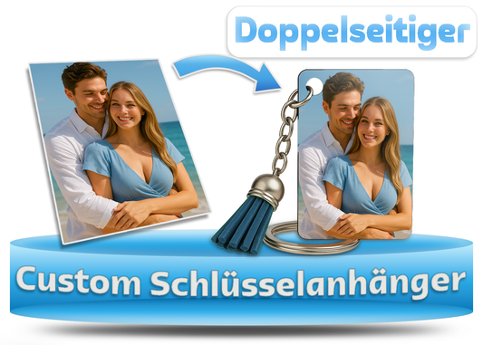 Doppelseitiger Custom Schlüsselanhänger