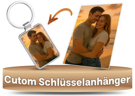 Personalisierter Foto-Schlüsselanhänger
