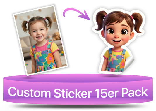 Personalisierte 3D-Sticker im Animations-Stil