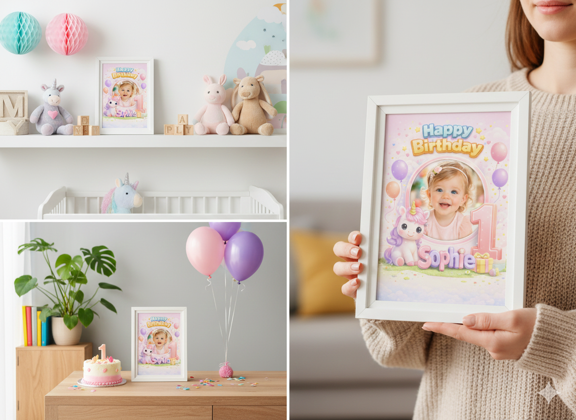 Geburtstag Fotorahmen