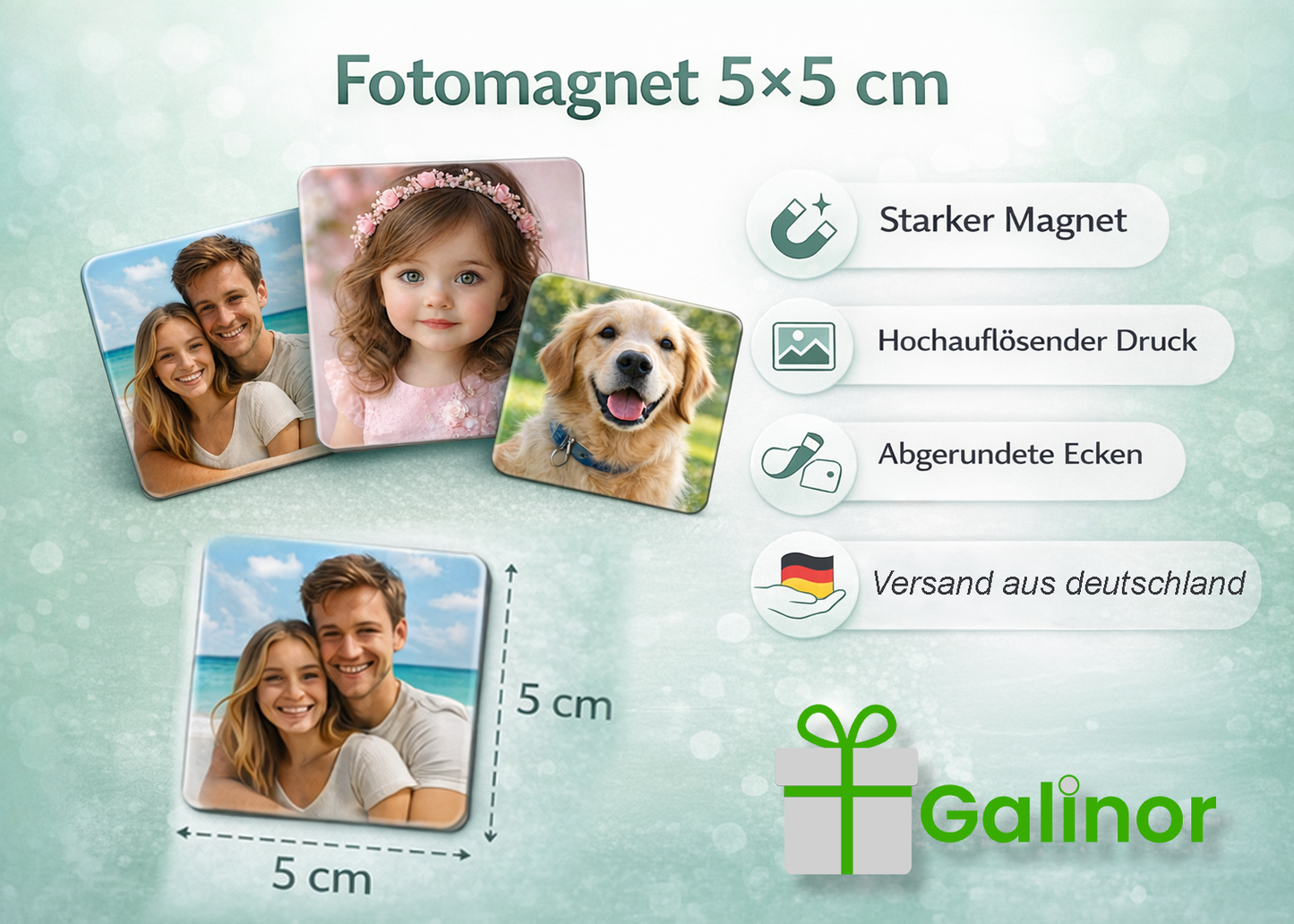 Fotomagnet 5×5 cm